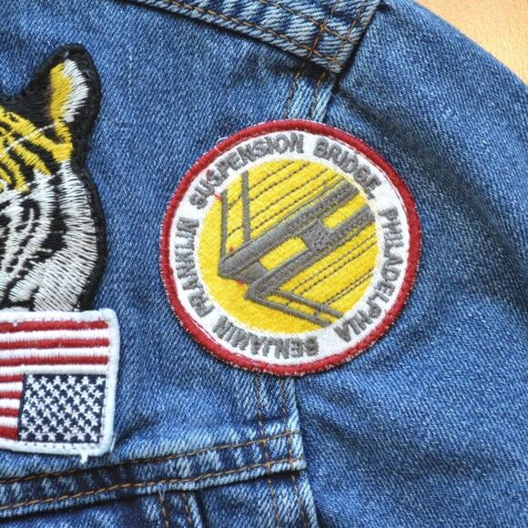 Topshop Road Trip Trucker Denim Jean Jacket - Picture 4 of 8